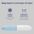 thumbnail image 4 of Almohada corporal DOWNCOOL 51 x 137 cm con funda refrescante y suave, 4 of 7