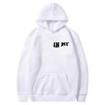thumbnail image 5 of PMVFHDE Hoodies for Men Winter Solid Color Casual Loose Fit Letter Print Long Sleeve Pullover Hooded Sweatshirt for Daily Wear White,XL, 5 of 6