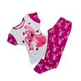 thumbnail image 1 of 2025 pijamas de personajes de dibujos animados para mujer, pantalones largos de manga corta estampados, conjunto de dos piezas, pijamas, ropa para el hogar, 1 of 4