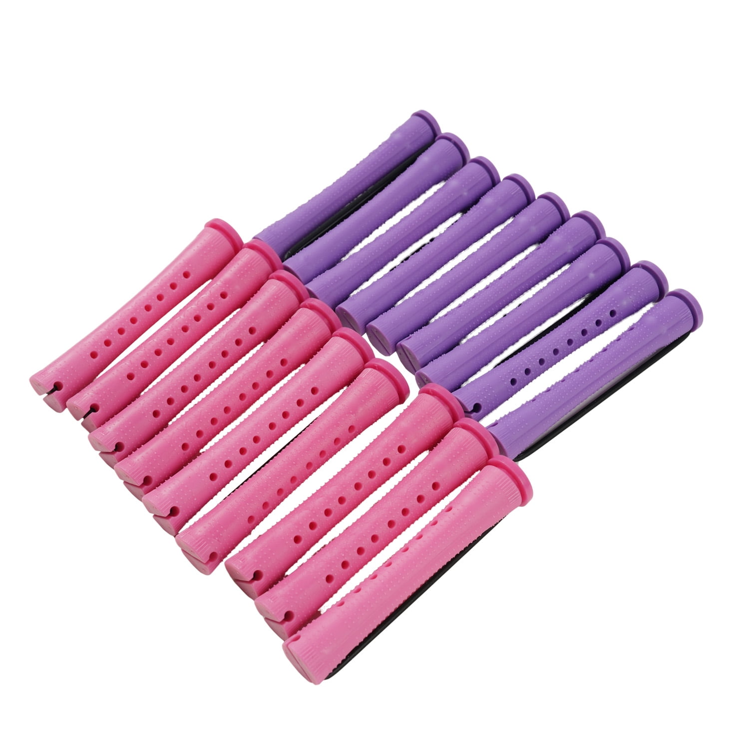 Equate Perm Rods 18 Count Pink and Purple Ventilated Curling Rods