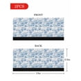 thumbnail image 7 of Navy Blue Flowers Refrigerator Door Handle Covers Set of 2, Watercolor Summer Botanical Floral Kitchen Fridge Microwave Oven Dishwasher Stove Cabinet Handle Protectors, Washable Appliance Decor, 7 of 7