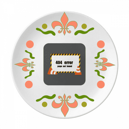 

Logo 404 Error Page Not Found Flower Ceramics Plate Tableware Dinner Dish