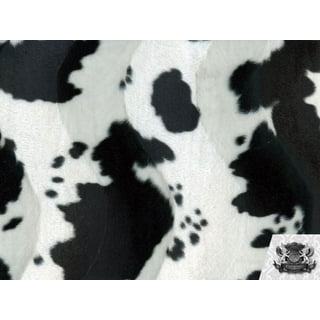 Cow Print Faux Fur Fabric