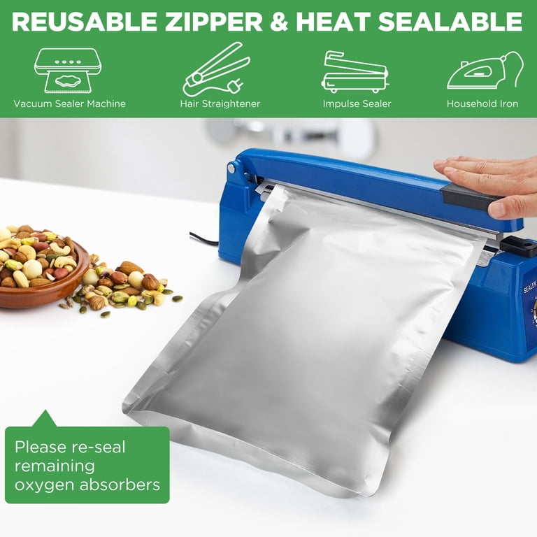 LotFancy Mylar Bags for Food Storage, 40 Count Gallon photo 7