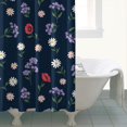 thumbnail image 4 of Pioneer Flower Floral Print Pattern Shower Curtain 72"x72", Bathroom Decorative Shower Curtain Set with 12 Hooks, Waterproof Washable, 4 of 6