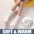 thumbnail image 4 of 5 Pairs Womens Fuzzy Slipper Socks, Ultra Soft Microfiber Crew Socks for Winter, Non-Slip Cozy House Socks with Fluffy Lining, 4 of 6