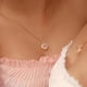 thumbnail image 2 of CHAO Collar con piedra de nacimiento, collar con castillo de diamantes, colgante de corazón, joyería para niñas 5, 2 of 5