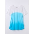 thumbnail image 2 of Roaman's Women's Plus Size Ombre Scoop Neck Tee, 2 of 2