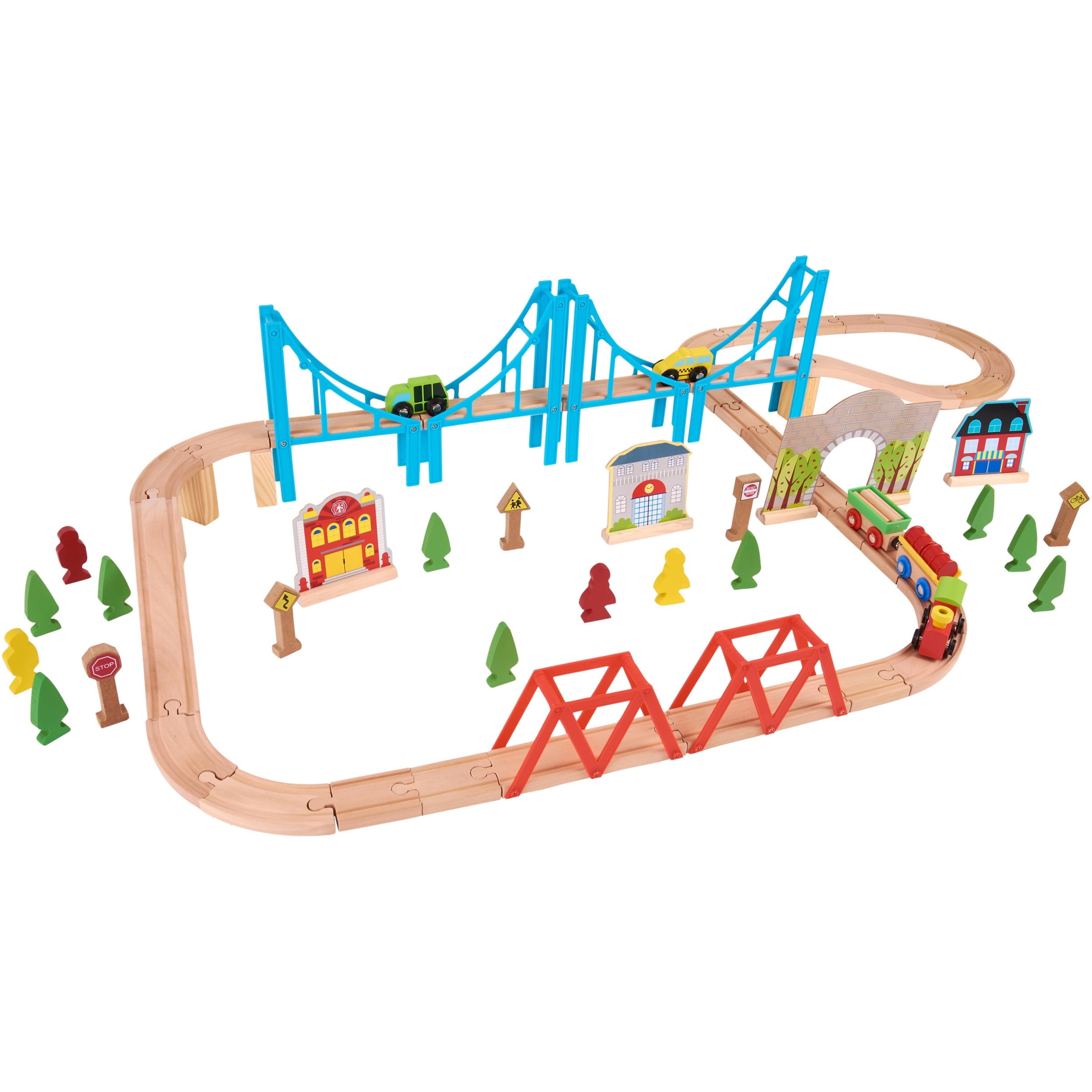 spark create imagine wooden train set