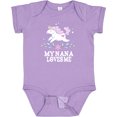 thumbnail image 3 of Inktastic My Nana Loves Me Unicorn Girls Baby Bodysuit, 3 of 5