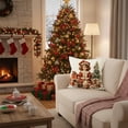 thumbnail image 6 of Christmas Decorations Pillow Covers 18x18" Linen Pillow Case for Sofa Couch Xmas Decorations Christmas Pillow Covers Santa Claus Linen Decorative Cushion Case Printed Throw Pillow Cover, 6 of 7