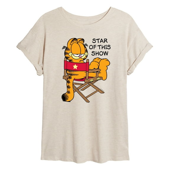 Garfield - Star Of This Show - Juniors Ideal Flowy Muscle T-Shirt