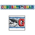 thumbnail image 1 of Beistle - 50885 - Metallic Congrats Grad Fringe Banner- Pack of 12, 1 of 1