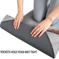 thumbnail image 3 of White Gray Rose Gold Marble Pattern Hot Yoga Mat Towel Non Slip for Hot Yoga - Quick-Drying Yoga Mat Cover with 4 Corner Pockets with Travel Bag - Hot Yoga Towel Non Slip 70"x26", 3 of 6