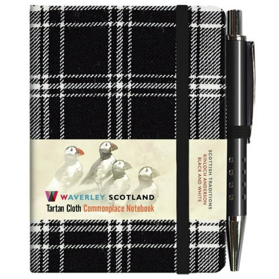 Waverley S.T. (S): Black & White Mini with Pen Pocket Genuine Tartan Cloth Commonpl (Hardcover)