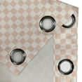 thumbnail image 3 of Ambesonne Geometric Grommet Curtain Single Panel, Modern Pink Squares, 50"x60", Peach Cream, 3 of 5