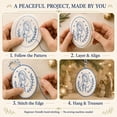 thumbnail image 6 of Beginner-Friendly DIY Heirloom Oval Embroidery Ornament Kit, Handmade Holiday Craft Kit for Creating Decorative Embroidery Ornaments and Seasonal Home Decor, 6 of 7