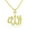 White, variant on 925 Sterling Silver Large Hip-Hop Religious Muslim Islam God Allah Pendant Necklace