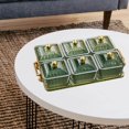 thumbnail image 3 of Divided Serving Dishes Relish Tray Appetizer Condiment Server Serving Bowl Snacks Dessert for Home Green, 3 of 9