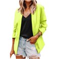 thumbnail image 2 of Pntutb Mujeres Casual Manga Larga Sólido Turndown Collar Botones Moda Abrigo Liquidación Pntutb Pntutb-2660, 2 of 6