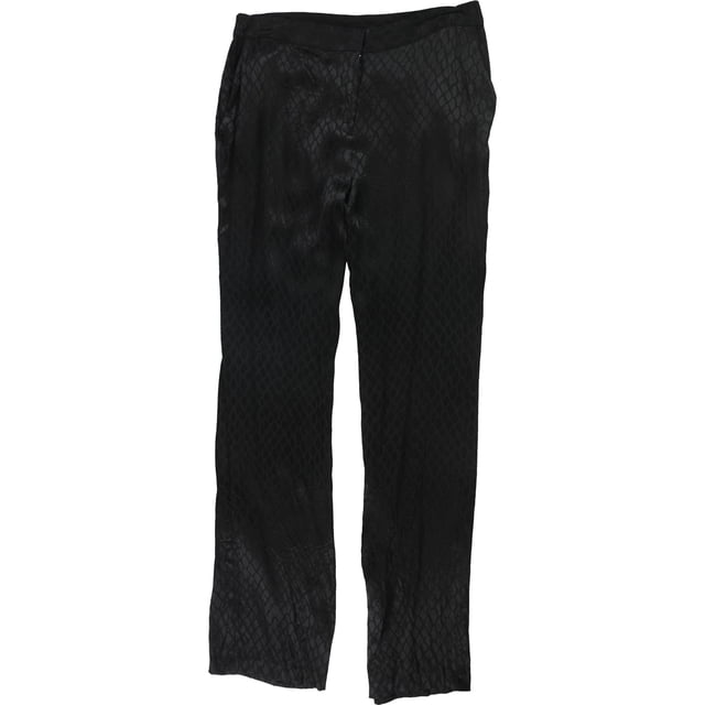 Pantalones casuales con estampado de Jacquard Alfani para mujer negro 4