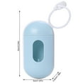 thumbnail image 2 of Pets Poop Garbage Picking Bag Dispenser ABS Recycling Sorting Organizer Refillable Waste Bags Holder Cleaning Carrier Accessories Blue, 2 of 9