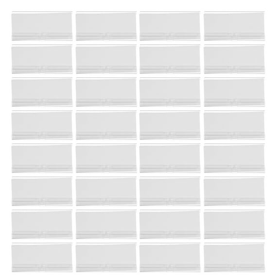 Clear Plastic Label Holders for Wire Shelf Retail Price Card Display Clips Transparent