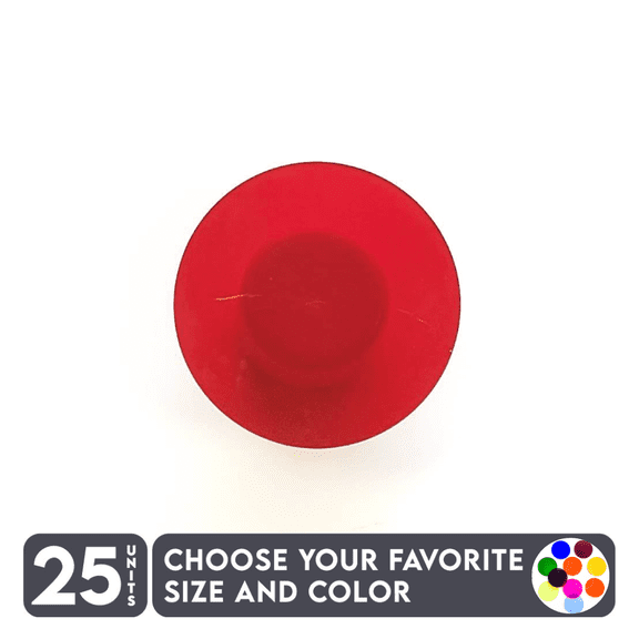25 Units Acrylic Circle Blanks 1/8" Thick - Tranlucent Colors - (Size 6") Made in USA