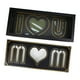 thumbnail image 1 of Caja de regalo floral para mamá Caja de flores vacía con forma de letra para fiestas de San Valentín Negro, 1 of 9