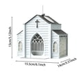 thumbnail image 3 of Church Shaped Feeder With Solar Light Hanging Outdoor Feeder 5 LB Large Capacity & Bird Suet Design Garden/Yard/ Decor & Unique Gift, 3 of 4