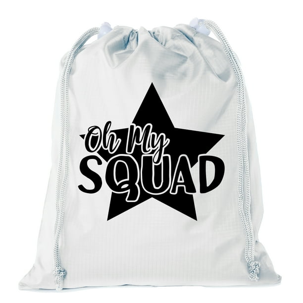 Mini Cheer Drawstring Bag Pom and Cheer Goodie Bag Team Cheer and Pom Cinch Bags