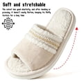 thumbnail image 5 of BERANMEY Open Toe Slippers for Womens Mens Cozy Women's Slippers Non-Slip Indoor Fuzzy Slip on Embroidered House Slippers for Bedroom & Living Room, 5 of 9