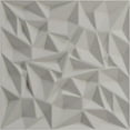 thumbnail image 5 of Ekena Millwork 19 5/8"W x 19 5/8"H Leto EnduraWall Decorative 3D Wall Panel, Universal Metallic Carbon Mist (12-Pack for 32.04 Sq. Ft.), 5 of 6