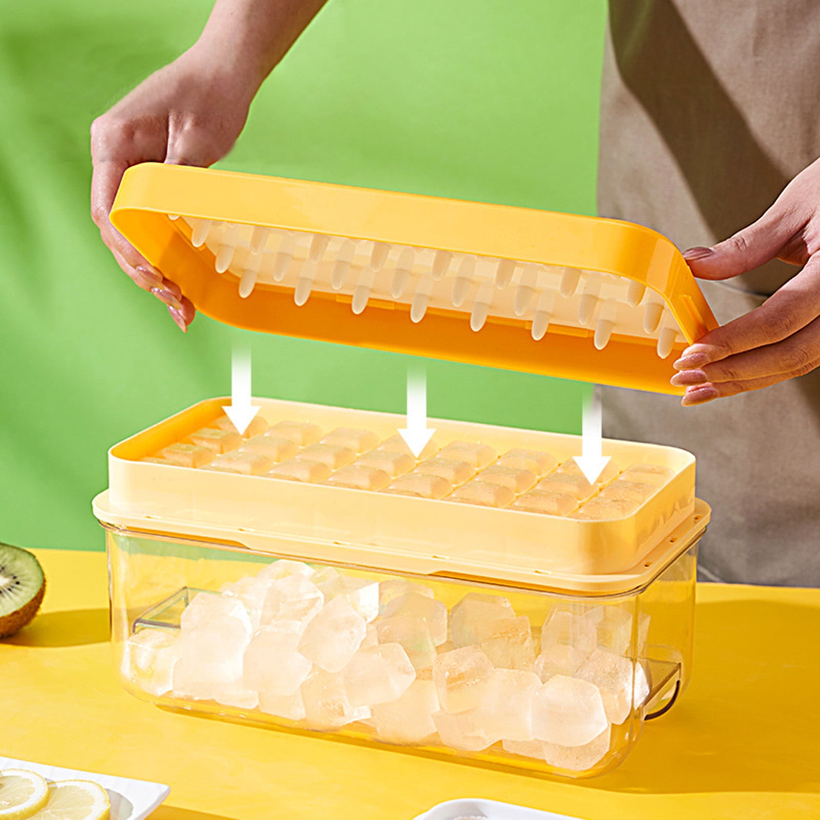 Details about   2x CUBED ICE Maker Large Cube Square Tray Molds Whiskey Ball Cocktails Silicone 