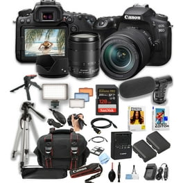Canon EOS 90D DSLR, 32.5MP Sensor, 18-135mm Lens, 128GB Card