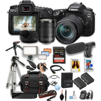 Canon EOS 90D DSLR Camera Bundle With 18-135mm & 10-18mm Lens