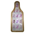 thumbnail image 2 of KuzmarK Wine & Cheese Glass Cutting Board Wood Box Gift Set - Chihuahua Dog Pink, 2 of 2