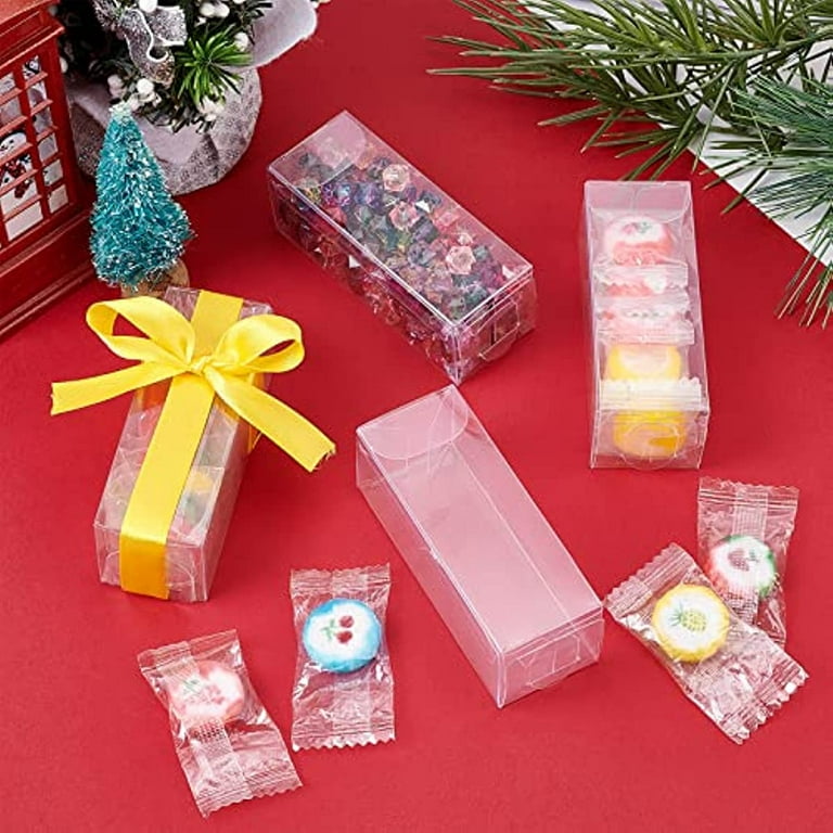 Clear Cube Candy & Favor Boxes - Box and Wrap