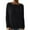 A-Black21, variant on XIAONU Womens Sweatshrits Boat Neck Long Sleeve Loose Fit Sweatshirt Solid Color Casual Comfy Pullover Sport Top Daily Wear