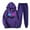 Purple, variant on JURANMO Women's Two Piece Set, Women's 2 Piece Outfits Sweatsuit Sets Oversized Hoodies Wide Leg Sweatpant Tracksuit 2024 Fall Matching Lounge Set Todays Daily Deals Black XL