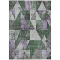 thumbnail image 2 of Addison Rugs Chantille Indoor/Outdoor Transitional Geometric Emerald Machine Washable Rectangle Rug, 8' x 10', 2 of 8