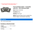thumbnail image 2 of Front Left Brake Caliper - Compatible with 2013 - 2015 Chevy Spark 2014, 2 of 2