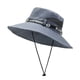 thumbnail image 2 of Sombrero de pescador con diseño de camuflaje, sombrero de pescador con borde redondo para exteriores, sombrero de sol para viajes para hombre, sombrilla de verano para montar a caballo, montañismo y, 2 of 5