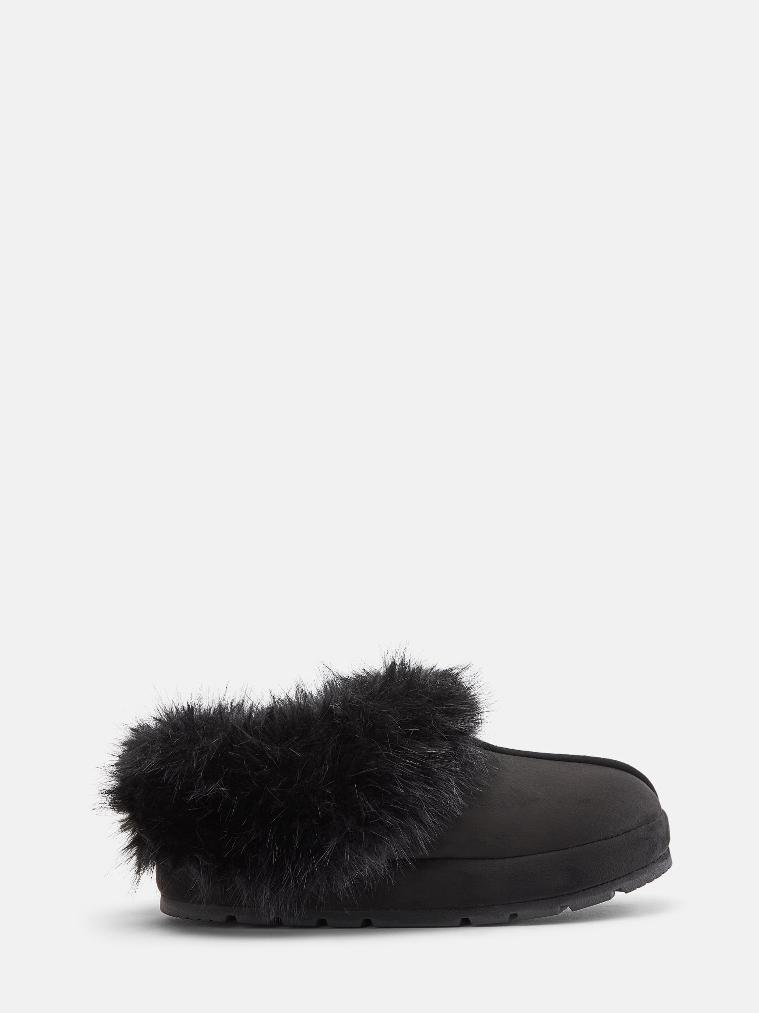 Joyspun Women's Faux Fur Slipper Booties