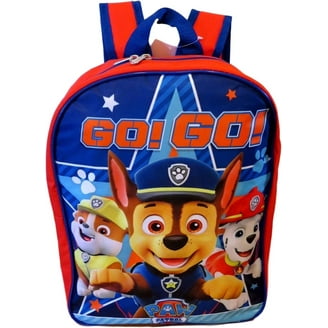 Paw Patrol Boys Backpack | Kids Blue Chase Rucksack | Adjustable Straps Character Schoolbag For School Nursery And Play