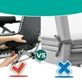 thumbnail image 3 of Folding recliner Cushion Armrest Padding Durable Material Black Accessories, 3 of 9