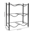 thumbnail image 2 of 3 Tiers Double Rows Water Bottle Rack Floor Standing Steel Display Storage Rack, 2 of 14