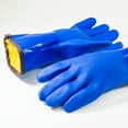 thumbnail image 4 of Promar Fleece Insulated Progrip Fishing Gloves Size: X-Large Blue, 4 of 8