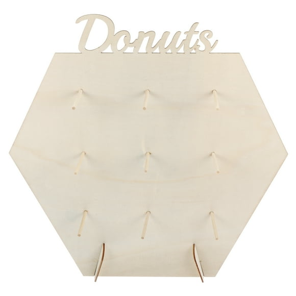 EeaseMX 2 juegos de soportes de madera para donas, ideales para pastelerías, panaderías y más.
