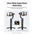 thumbnail image 2 of hohem iSteady Mobile Plus Gimbal Stabilizer for Smartphone, 3-Axis Phone Gimbal for Android and iPhone 15,14,13,12 PRO, Stabilizer for Video Recording with Ultra-Wide-Angle Mode, 600° Inception, 2 of 5